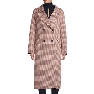 Elie Tahari Women's Abbey Double Breasted Wool Coat in Small
